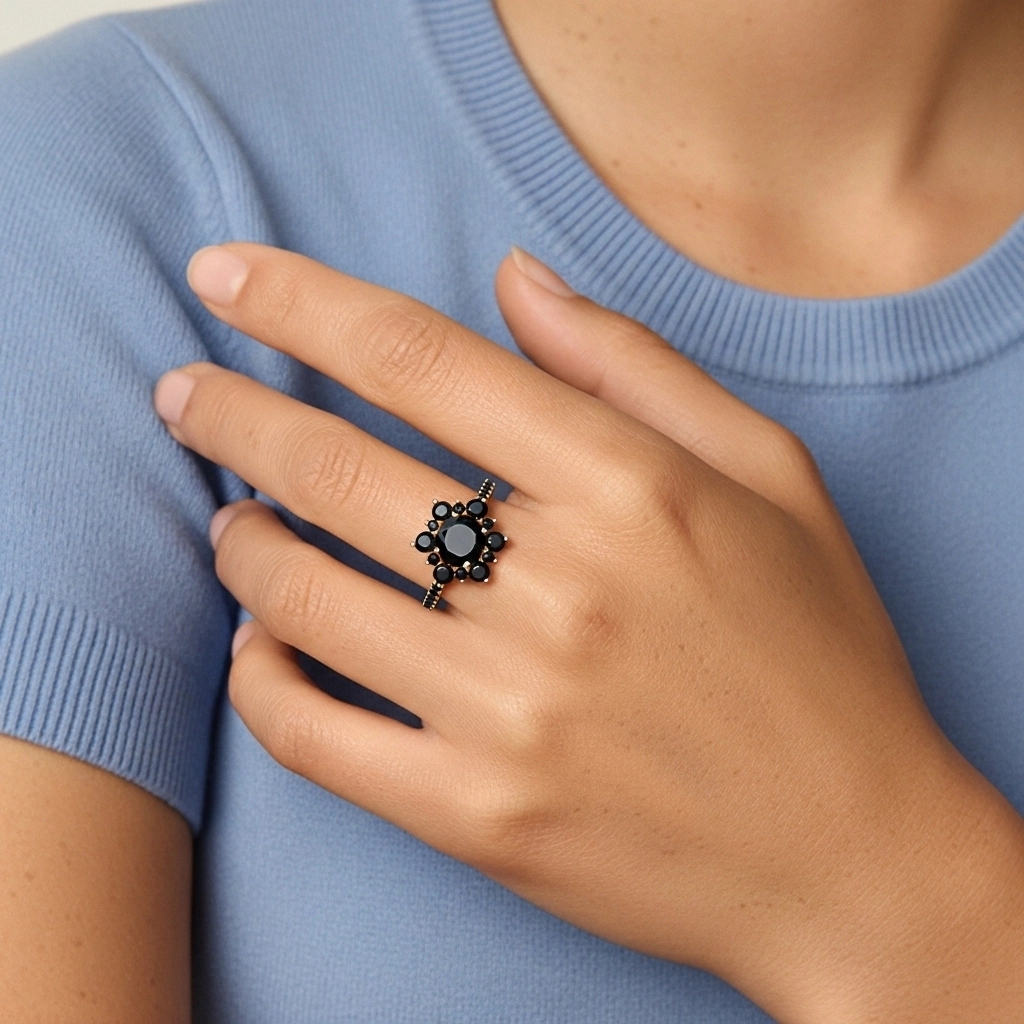 Empfind Redondo 1.20ct Circonio cúbico Anillo de Compromiso