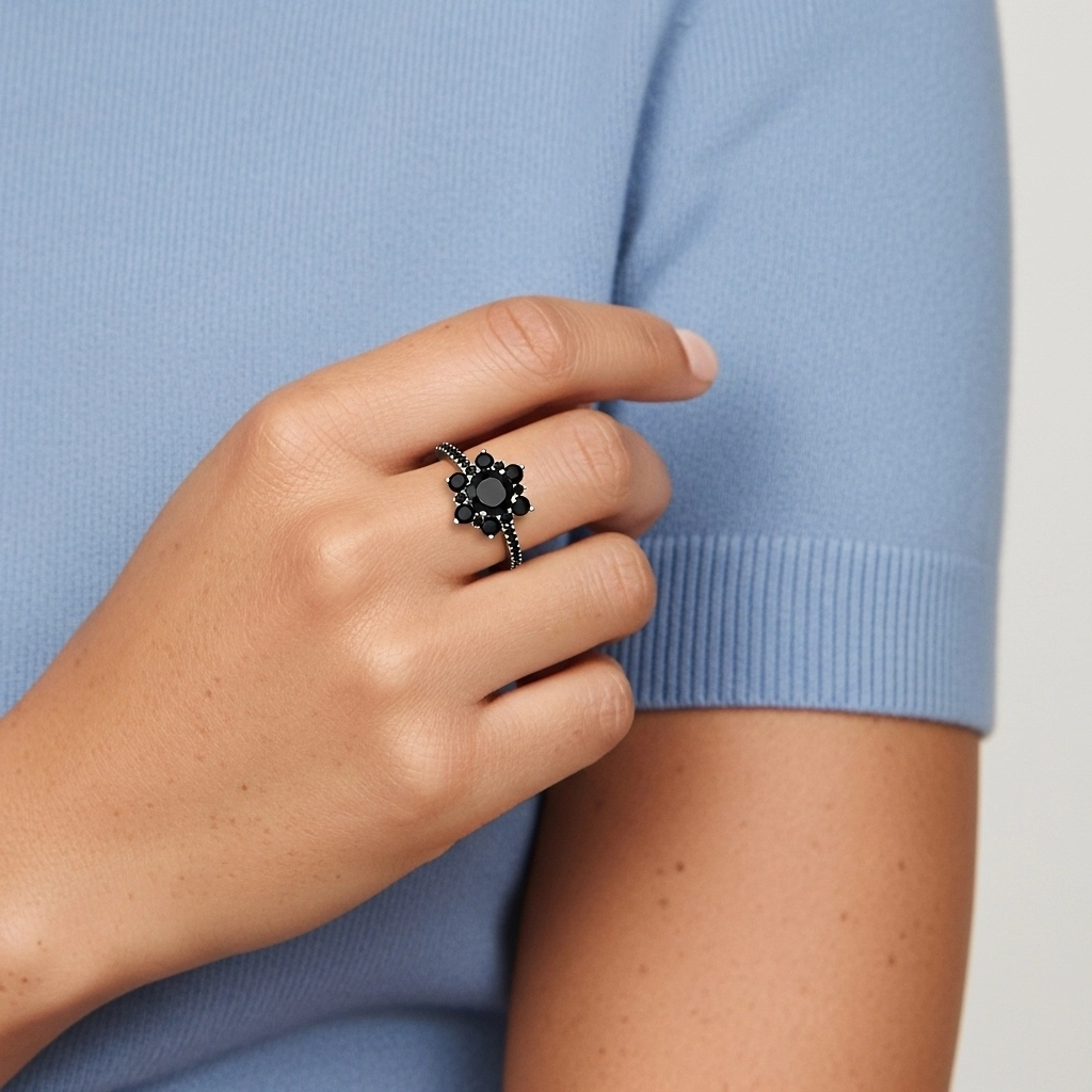 Graceful Round 1.20ct Cubic Zirconia Engagement Ring