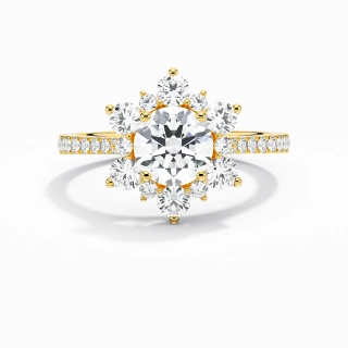 Graceful Round 1.20ct Cubic Zirconia Engagement Ring