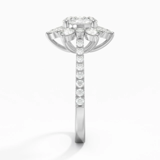 Graceful Round 1.20ct Cubic Zirconia Engagement Ring