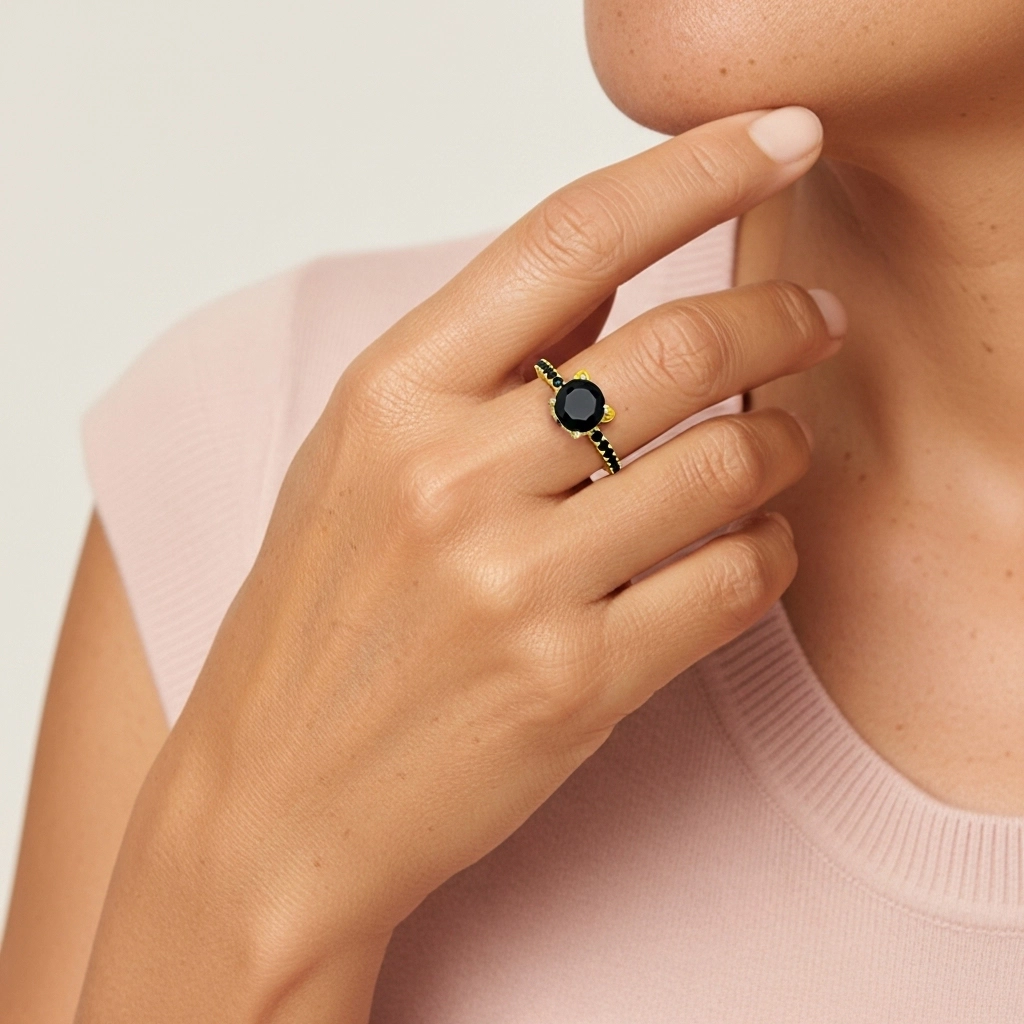 Unique Round 1.50ct Cubic Zirconia Engagement Ring