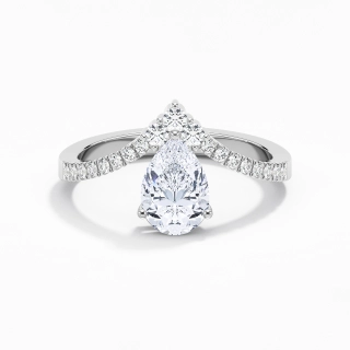 1.50ct Moissanite Engagement Ring Platinum