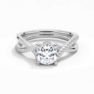 Cathedral Engagement Ring 1.20ct Cubic Zirconia