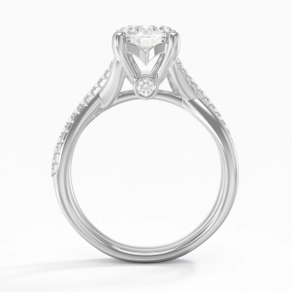 Cathedral Engagement Ring 1.20ct Cubic Zirconia