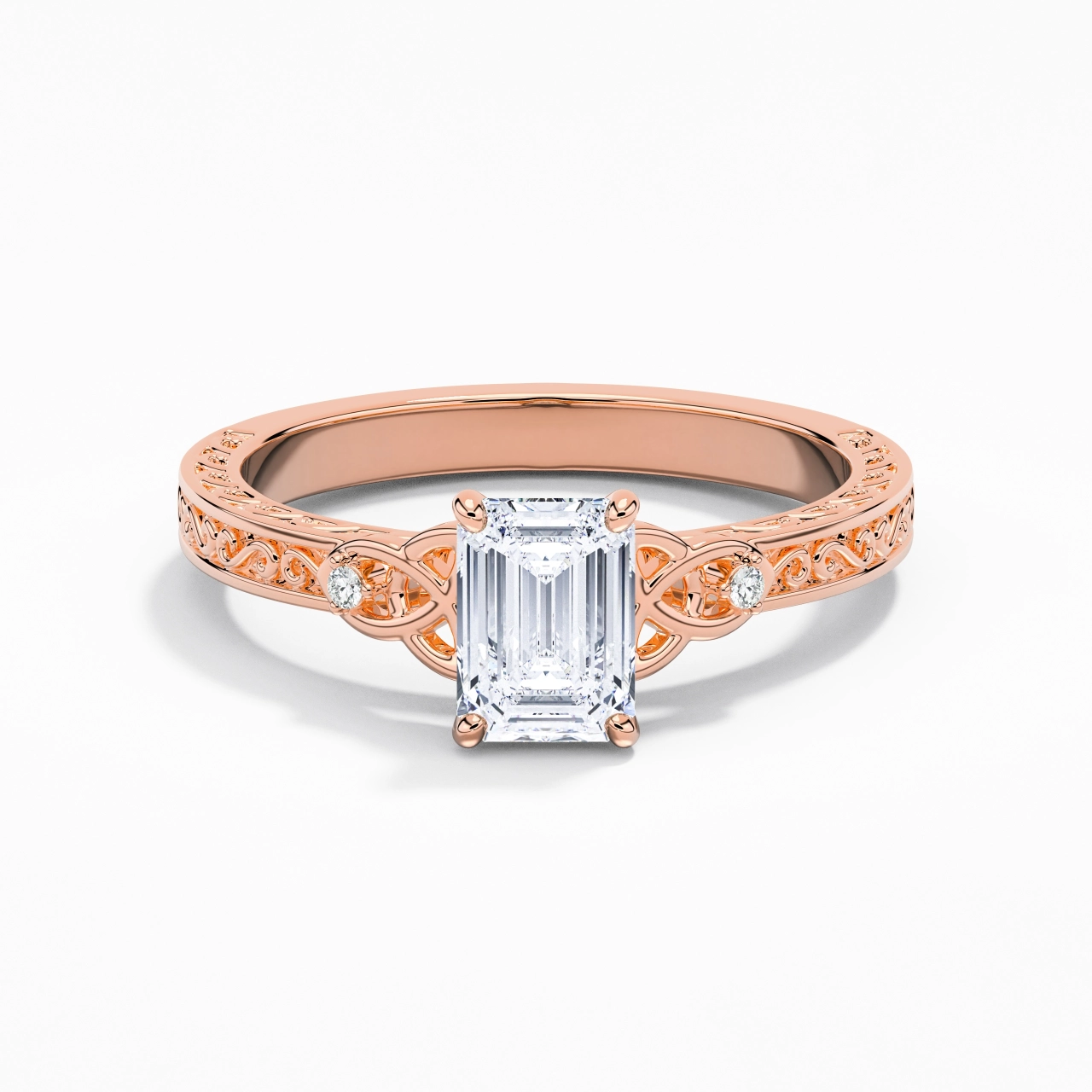 1.00ct Moissanite Bague de fiançailles Argent sterling 925