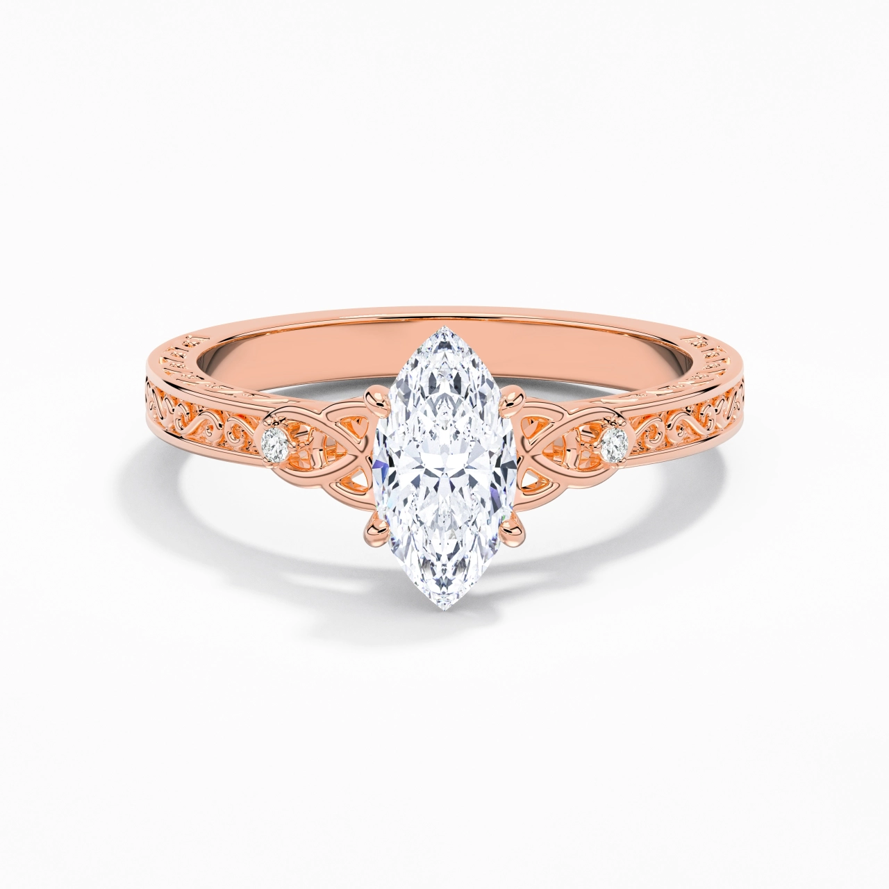 1.00ct Moissanite Bague de fiançailles Argent sterling 925