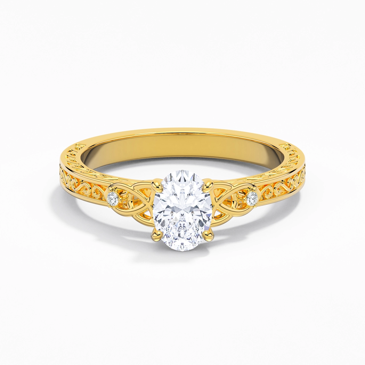 1.00ct Moissanite Bague de fiançailles Argent sterling 925