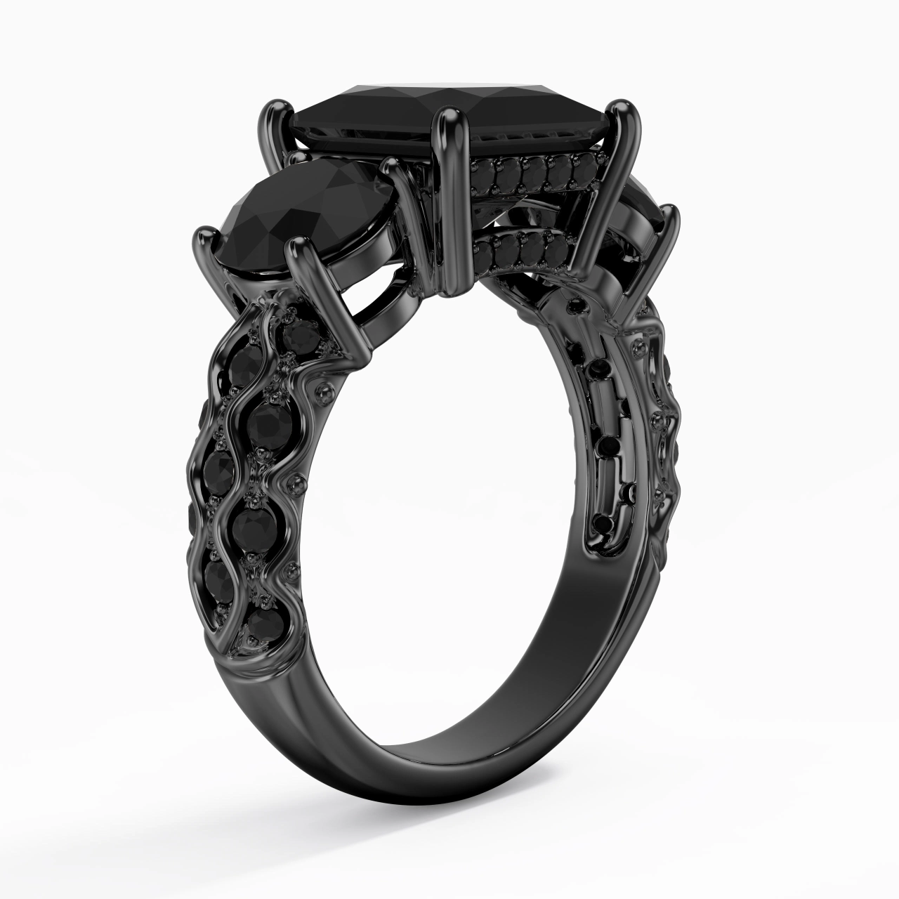 925 Sterling Silver Cubic Zirconia Engagement Ring