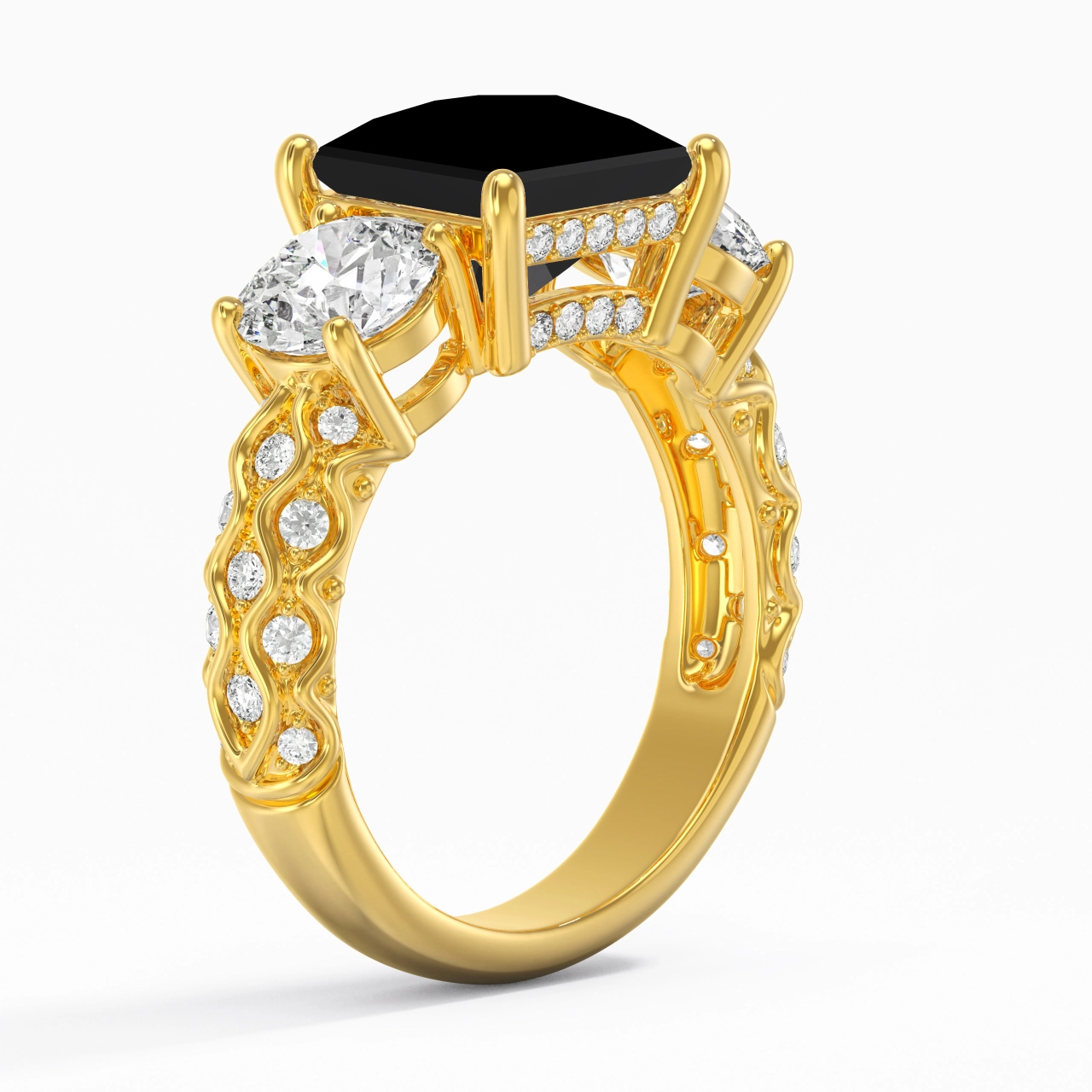 925 Sterling Silver Cubic Zirconia Engagement Ring