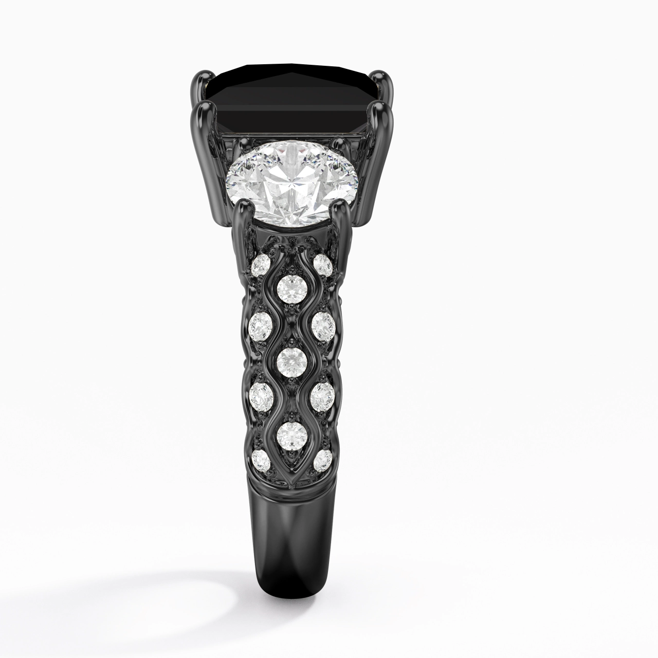 925 Sterling Silver Cubic Zirconia Engagement Ring