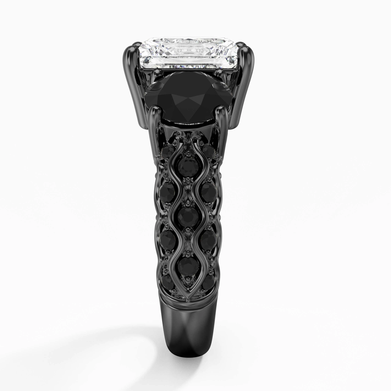 925 Sterling Silver Cubic Zirconia Engagement Ring