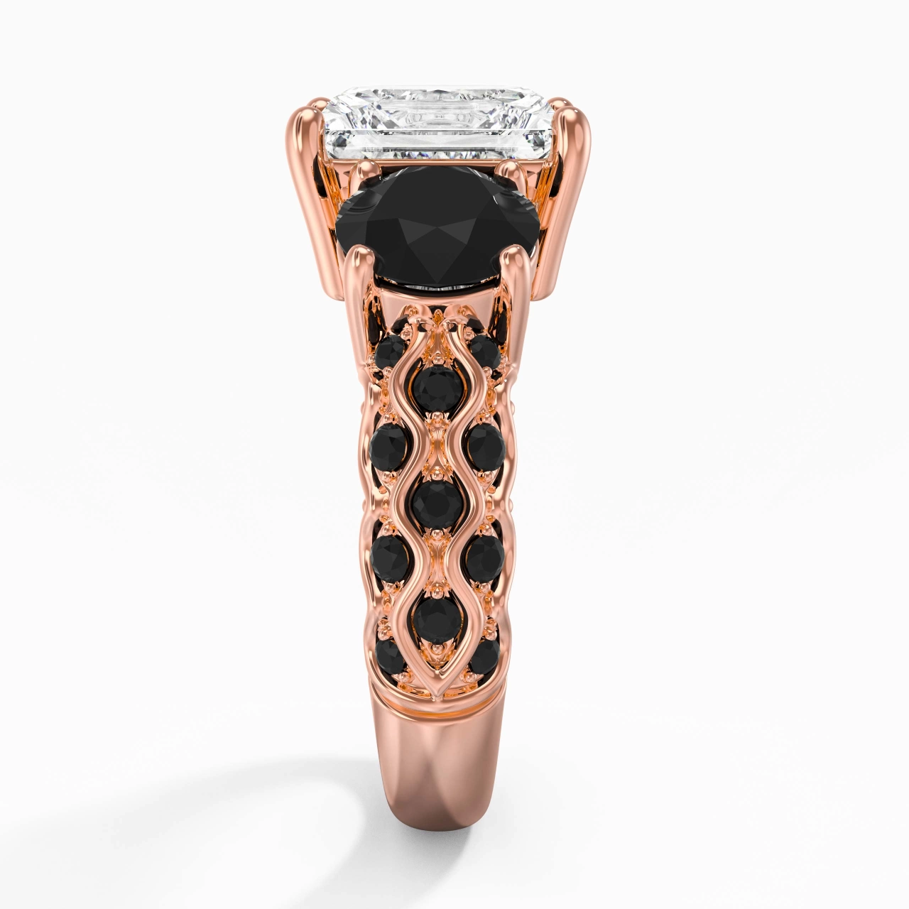 925 Sterling Silver Cubic Zirconia Engagement Ring