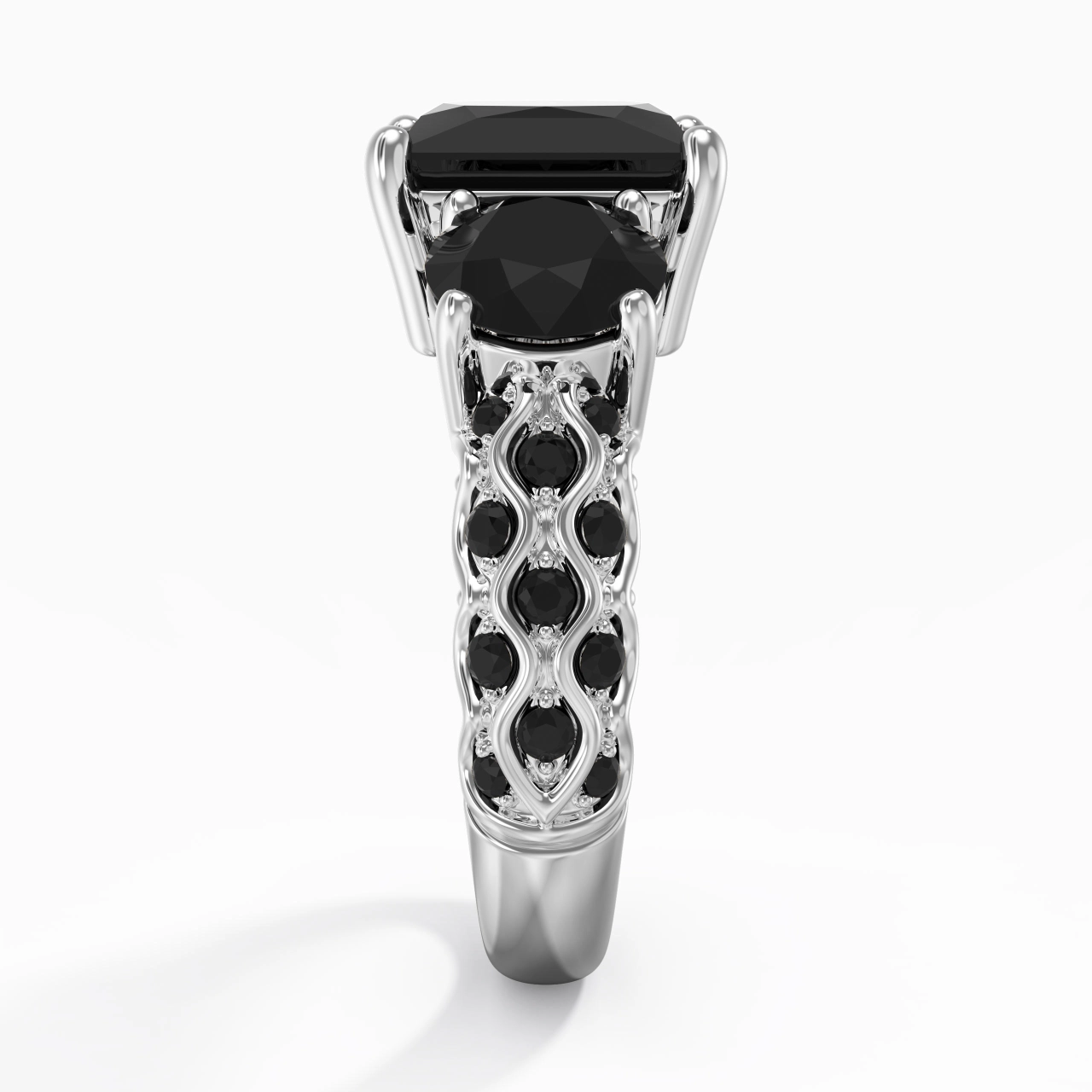 925 Sterling Silver Cubic Zirconia Engagement Ring