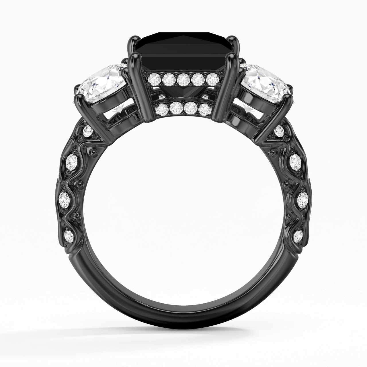 925 Sterling Silver Cubic Zirconia Engagement Ring