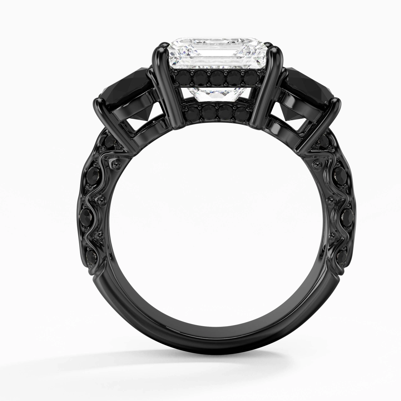 925 Sterling Silver Cubic Zirconia Engagement Ring