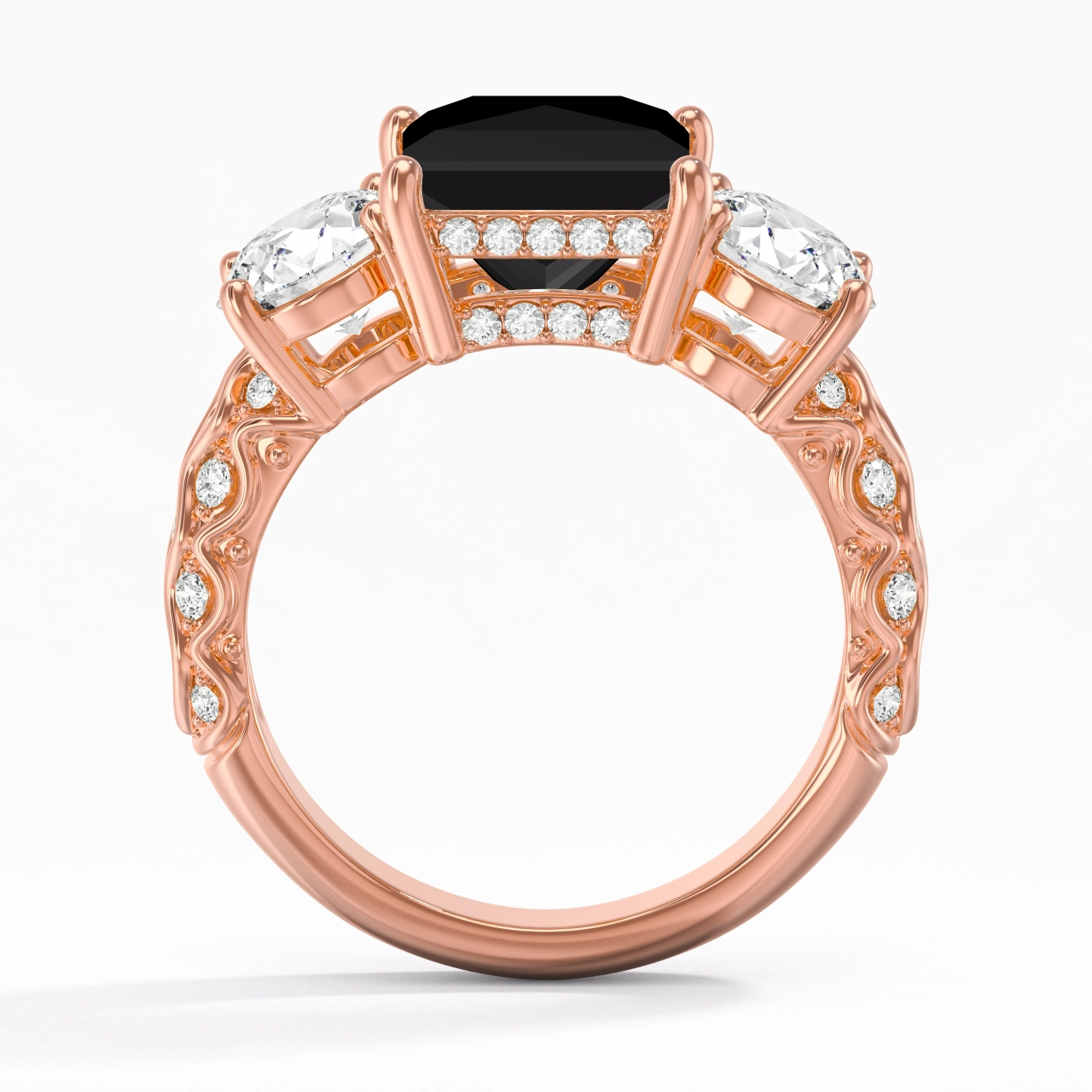 925 Sterling Silver Cubic Zirconia Engagement Ring