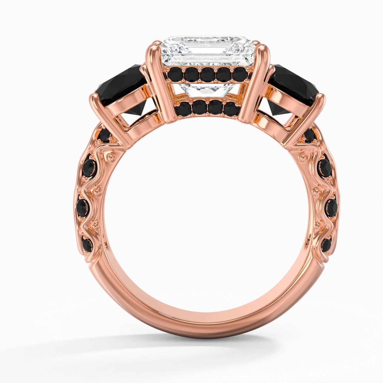 925 Sterling Silver Cubic Zirconia Engagement Ring