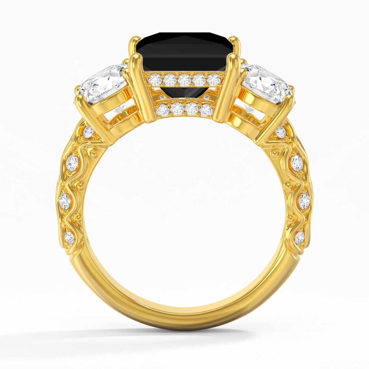 925 Sterling Silver Cubic Zirconia Engagement Ring