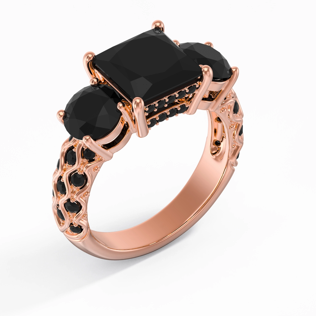 925 Sterling Silver Cubic Zirconia Engagement Ring