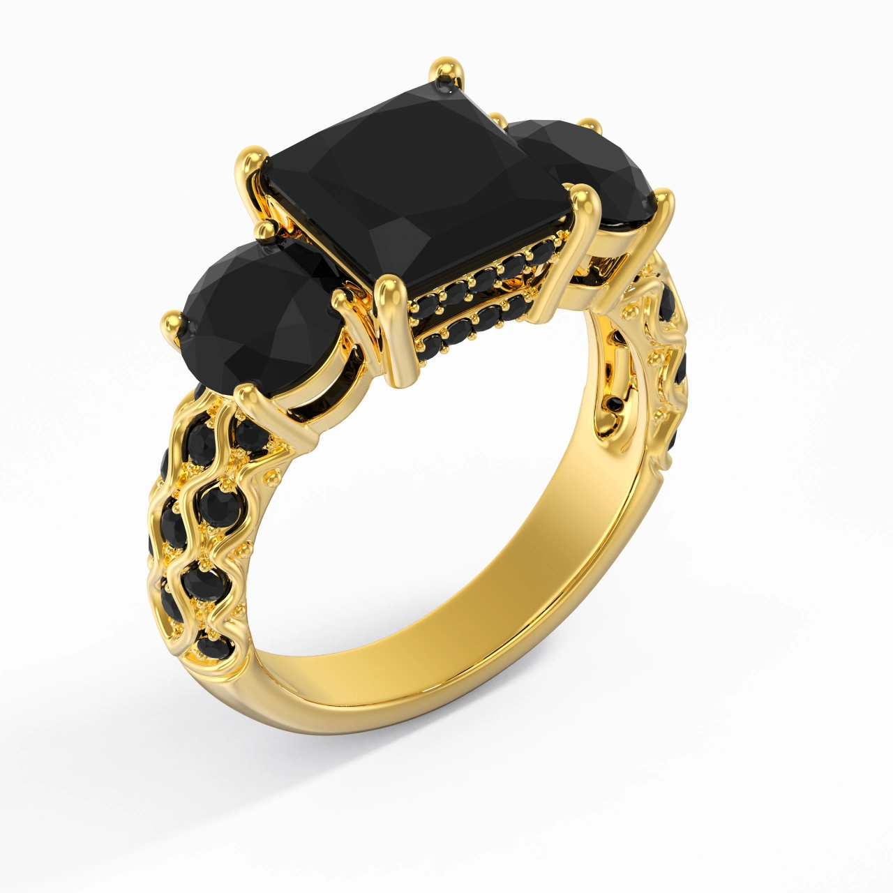 925 Sterling Silver Cubic Zirconia Engagement Ring