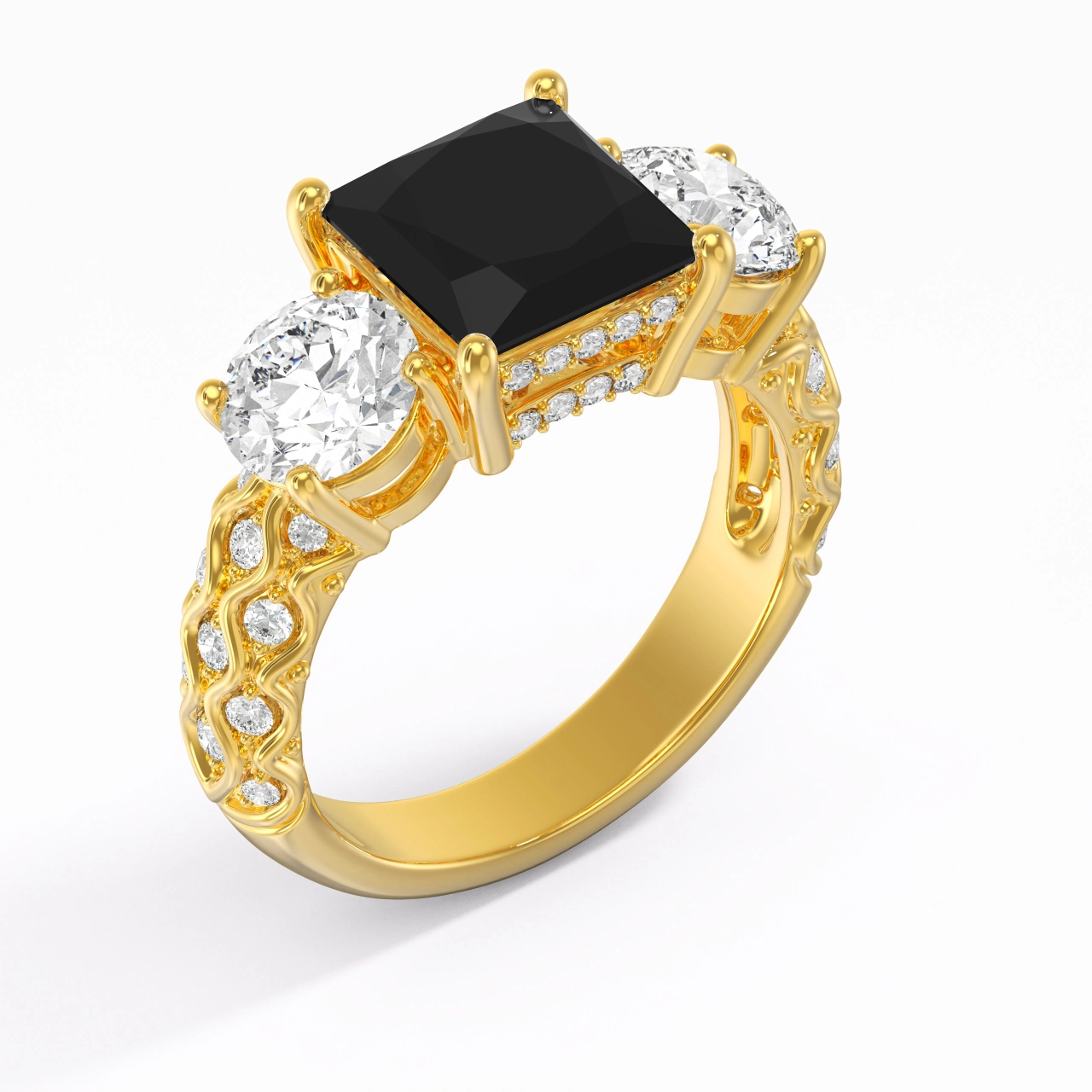 925 Sterling Silver Cubic Zirconia Engagement Ring