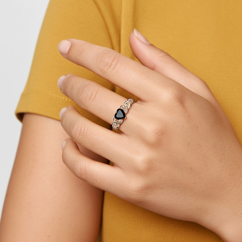 Braided Wire Solitaire Engagement Ring 1.20ct Cubic Zirconia