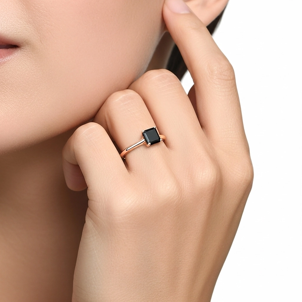 1.00ct Cubic Zirconia Engagement Ring 925 Sterling Silver