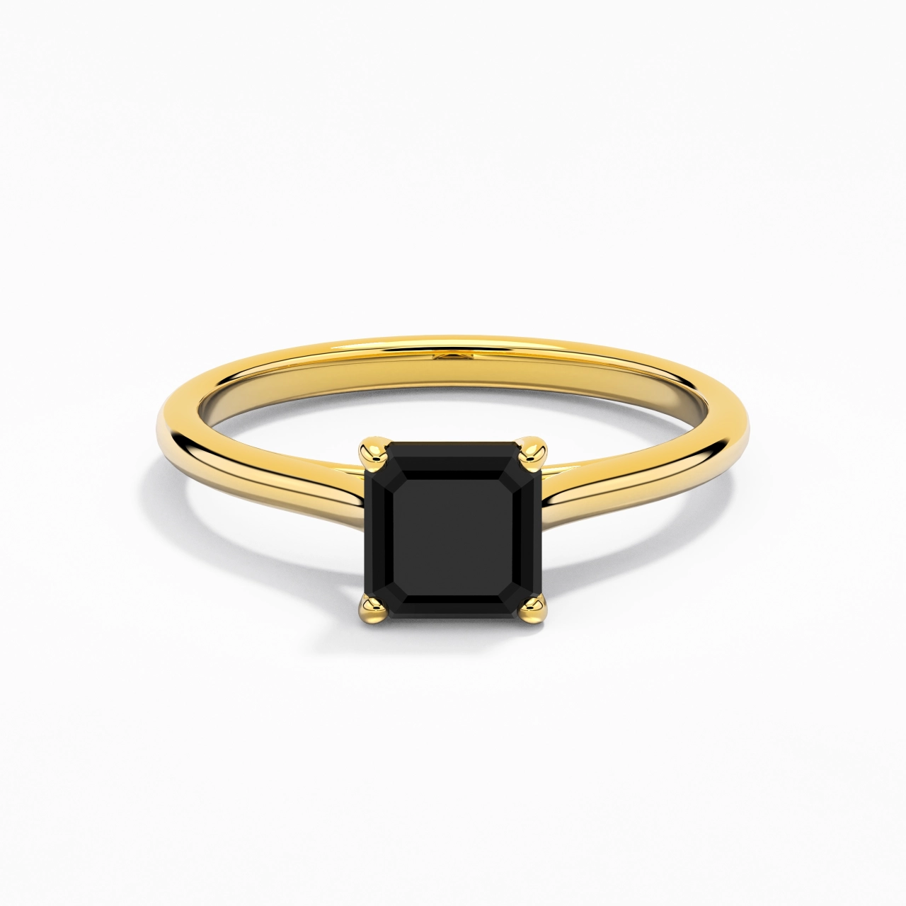 1.00ct Zircon cubique Bague de fiançailles Argent sterling 925