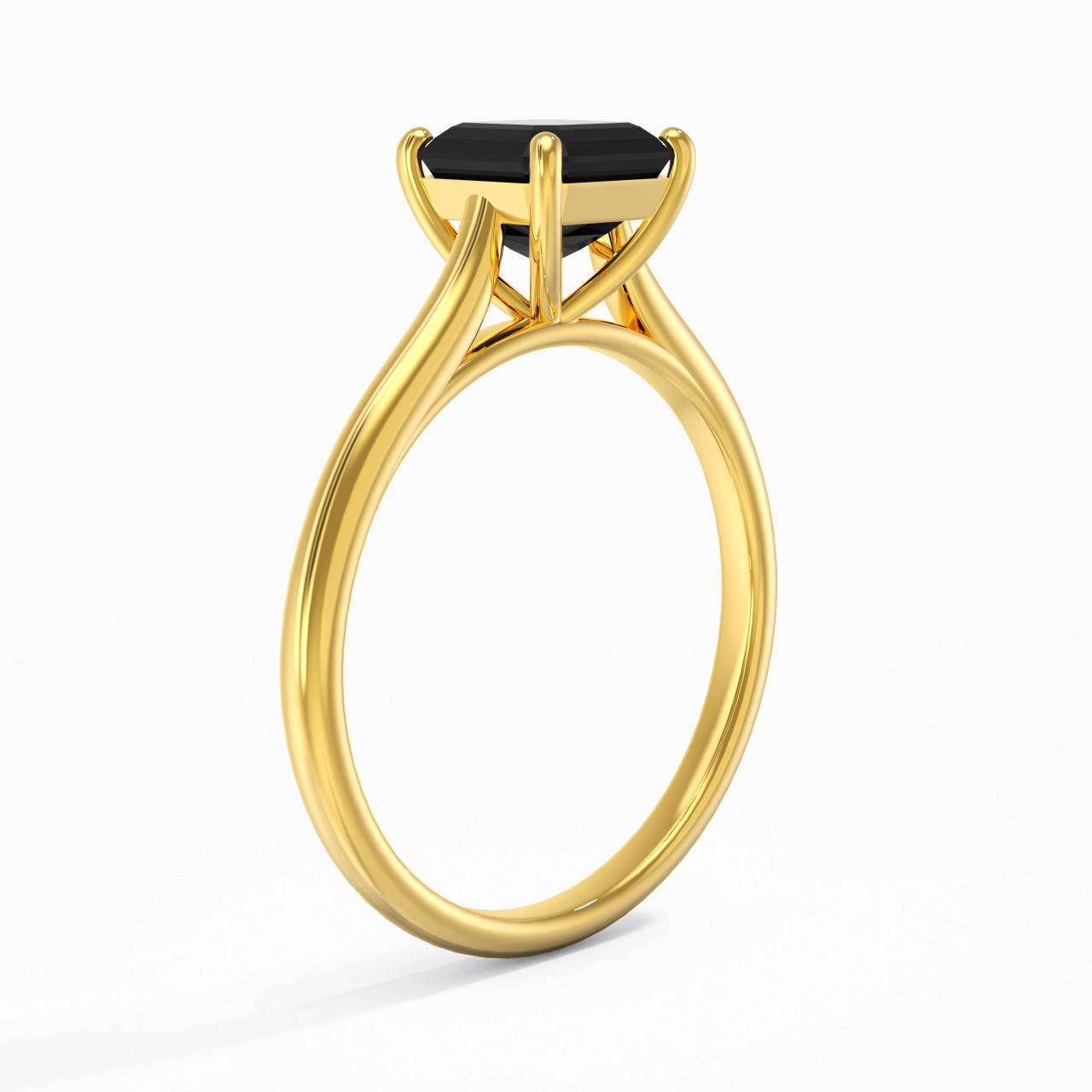 1.00ct Zircon cubique Bague de fiançailles Argent sterling 925