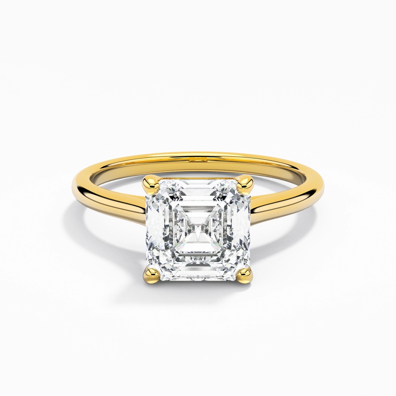 2.00ct Moissanite Bague de fiançailles Or 14 carats