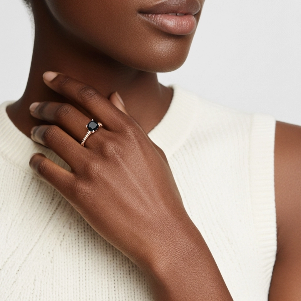 1.00ct Cubic Zirconia Engagement Ring 925 Sterling Silver