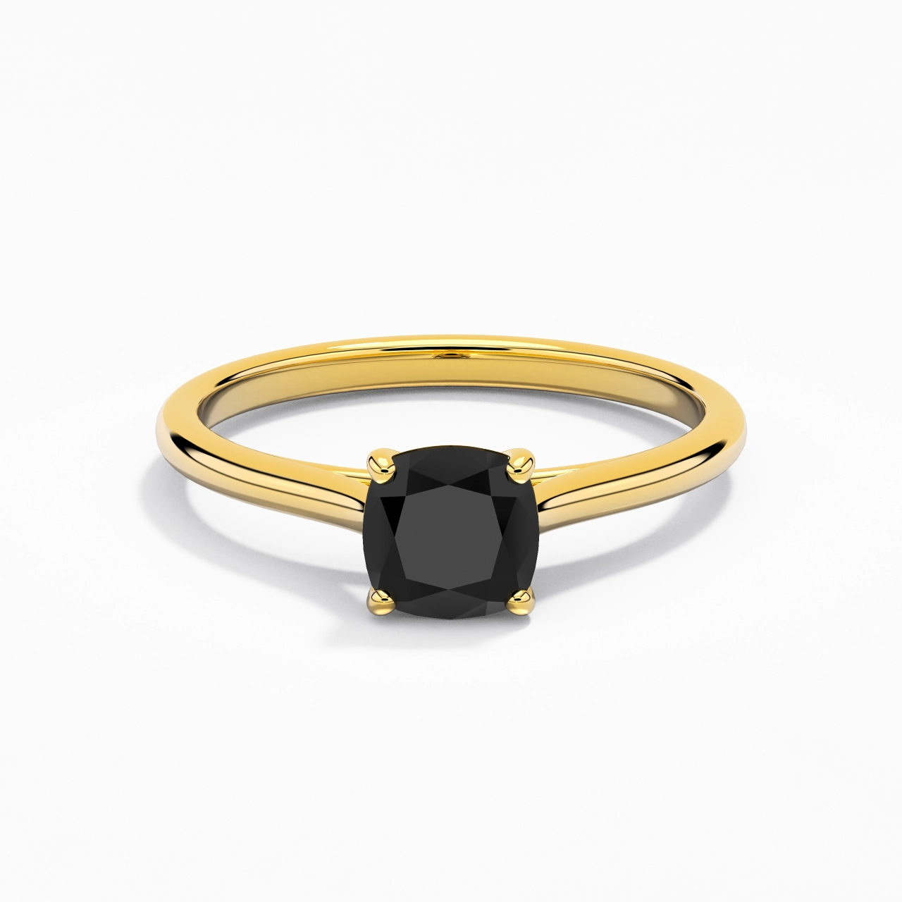 1.00ct Zircon cubique Bague de fiançailles Argent sterling 925
