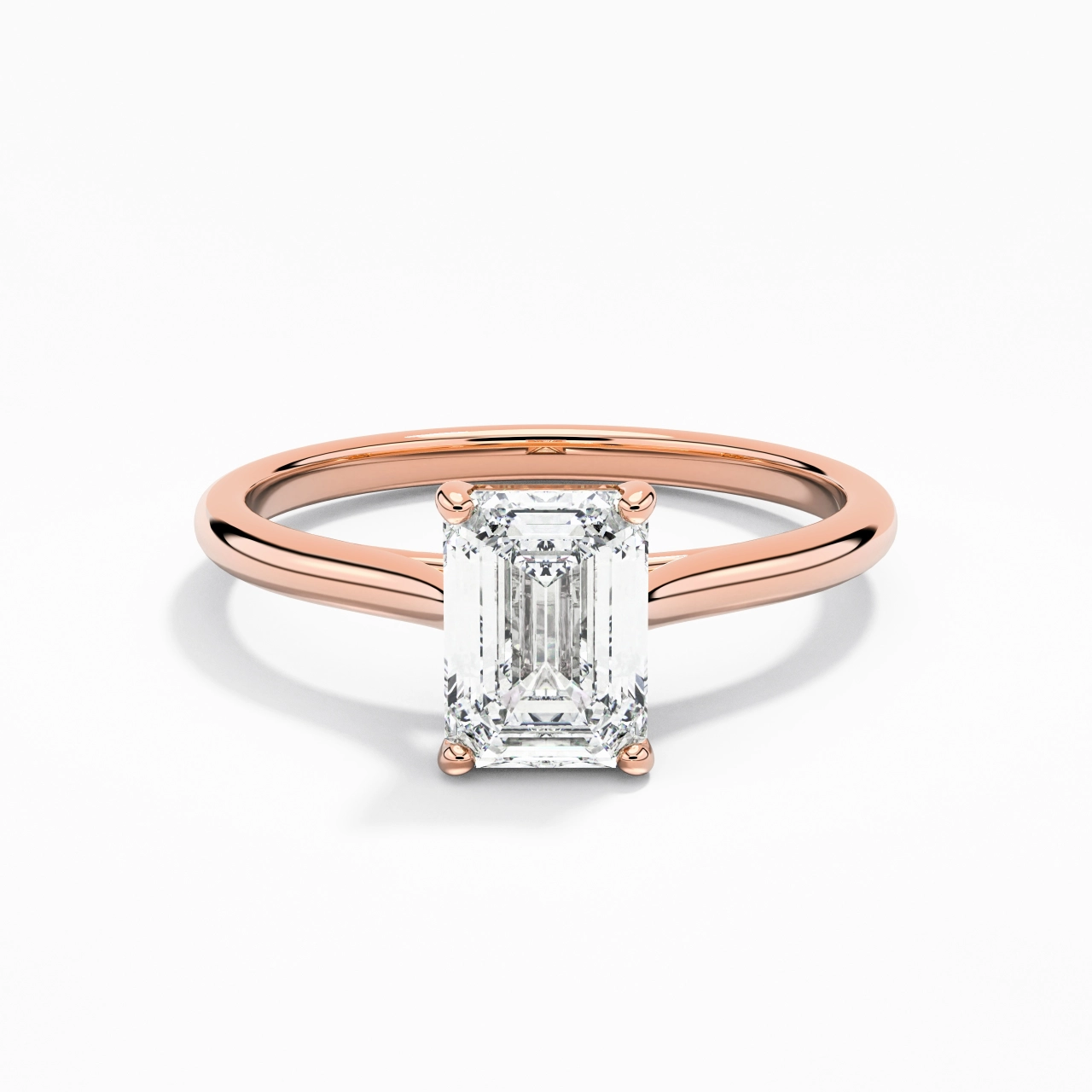 1.00ct Moissanite Engagement Ring 925 Sterling Silver