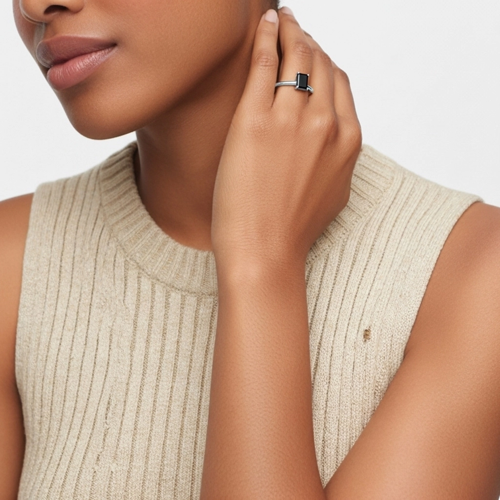 1.00ct Cubic Zirconia Engagement Ring 925 Sterling Silver