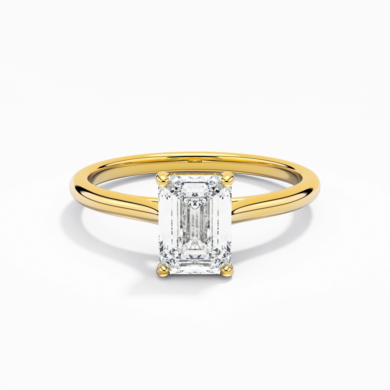 1.00ct Moissanite Engagement Ring 925 Sterling Silver