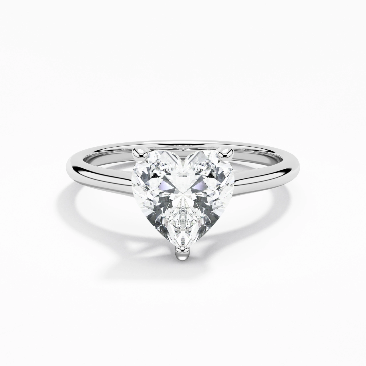 1.50ct Moissanite Bague de fiançailles Or blanc 14 carats