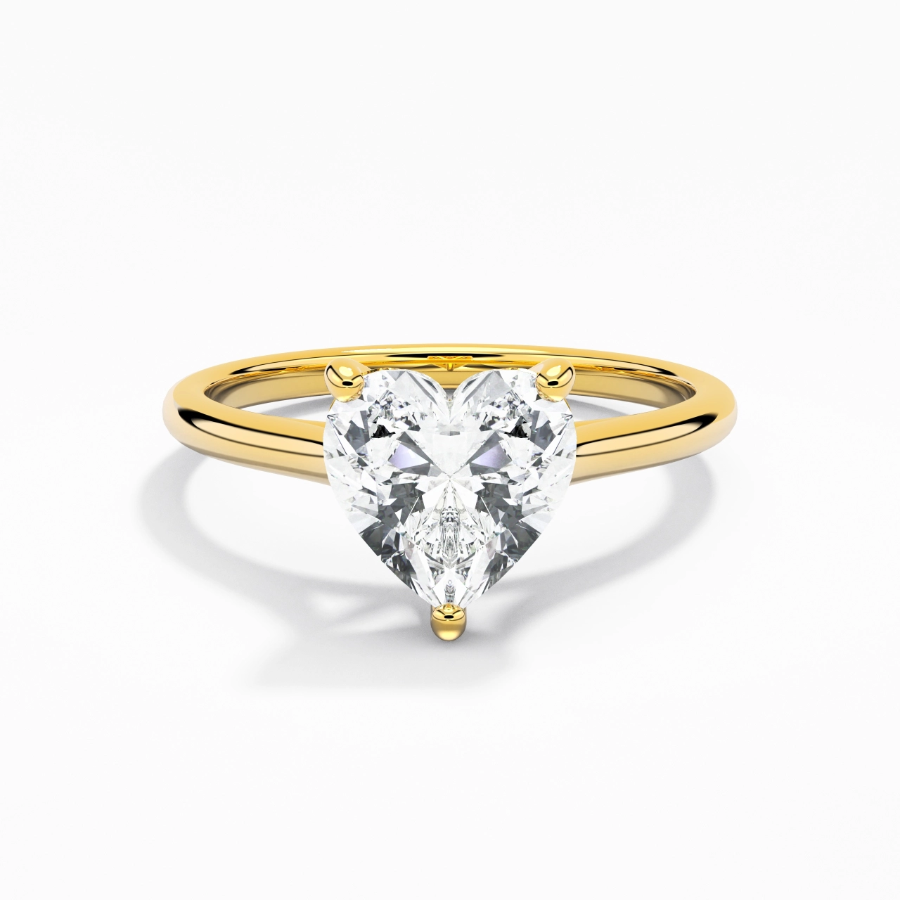 925 Sterling Silver Moissanite Engagement Ring