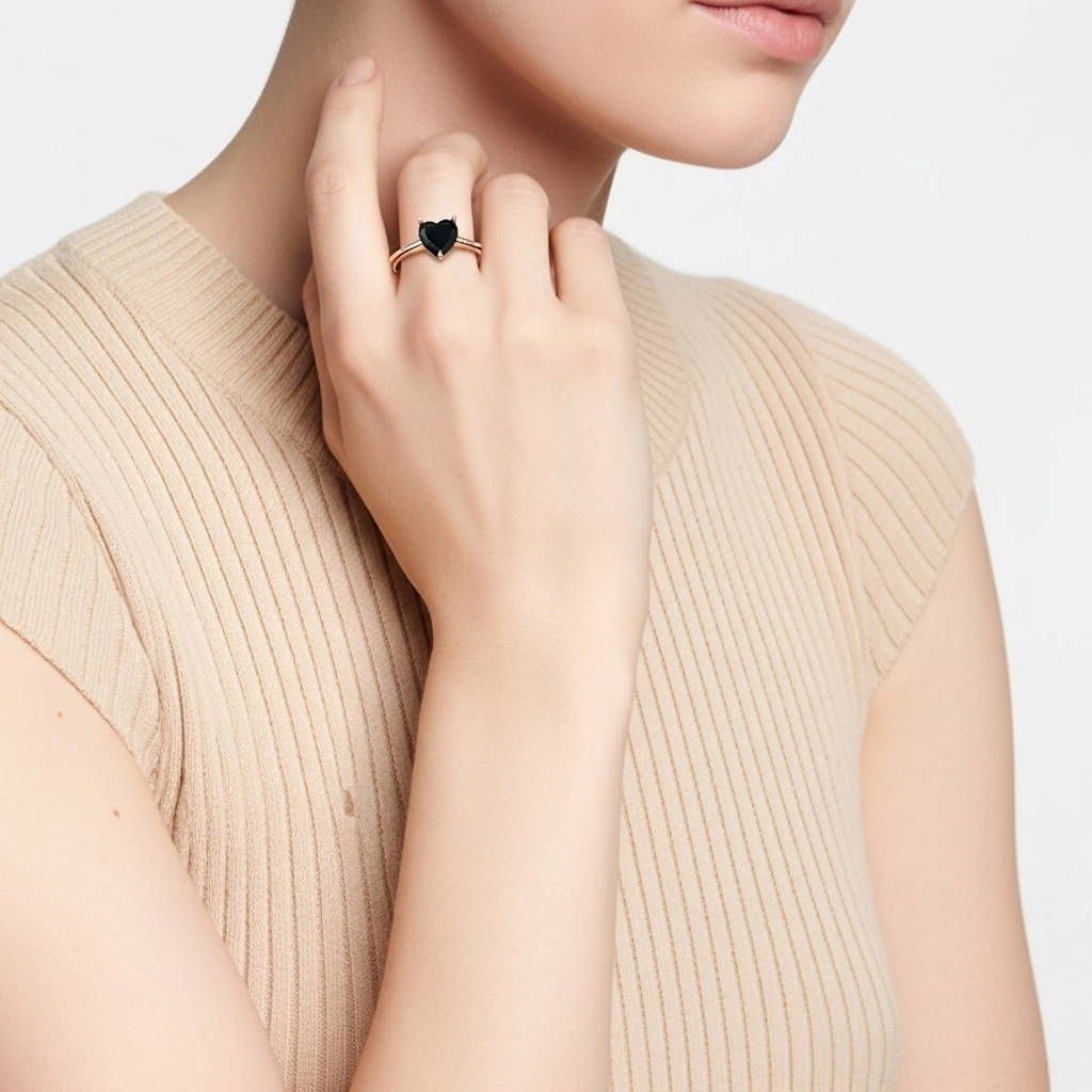 1.00ct Circonio cúbico Anillo de Compromiso Plata esterlina 925