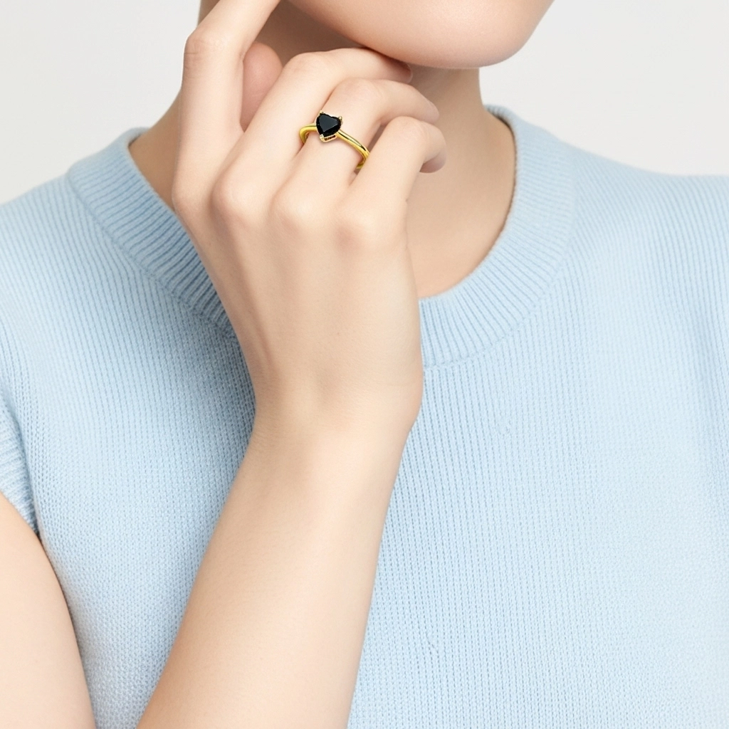 1.00ct Circonio cúbico Anillo de Compromiso Plata esterlina 925