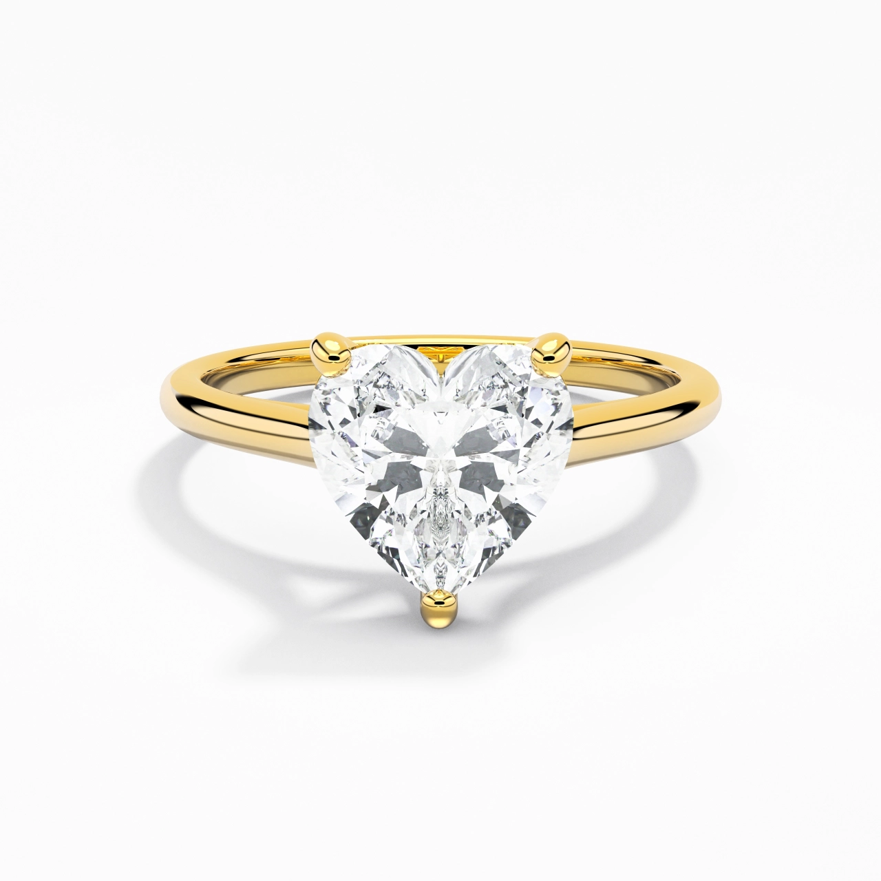 2.00ct Moissanite Engagement Ring 18K Gold