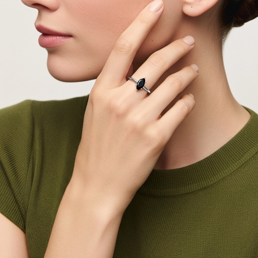 1.00ct Cubic Zirconia Engagement Ring 925 Sterling Silver