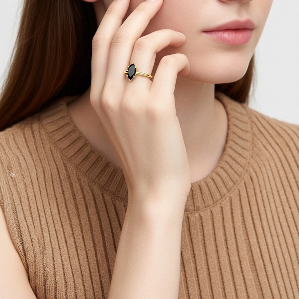 1.00ct Circonio cúbico Anillo de Compromiso Plata esterlina 925