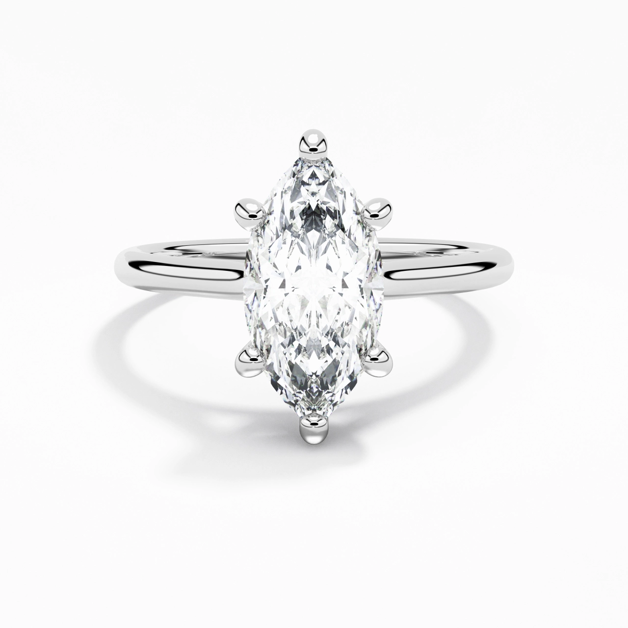 2.00ct Moissanite Engagement Ring 925 Sterling Silver