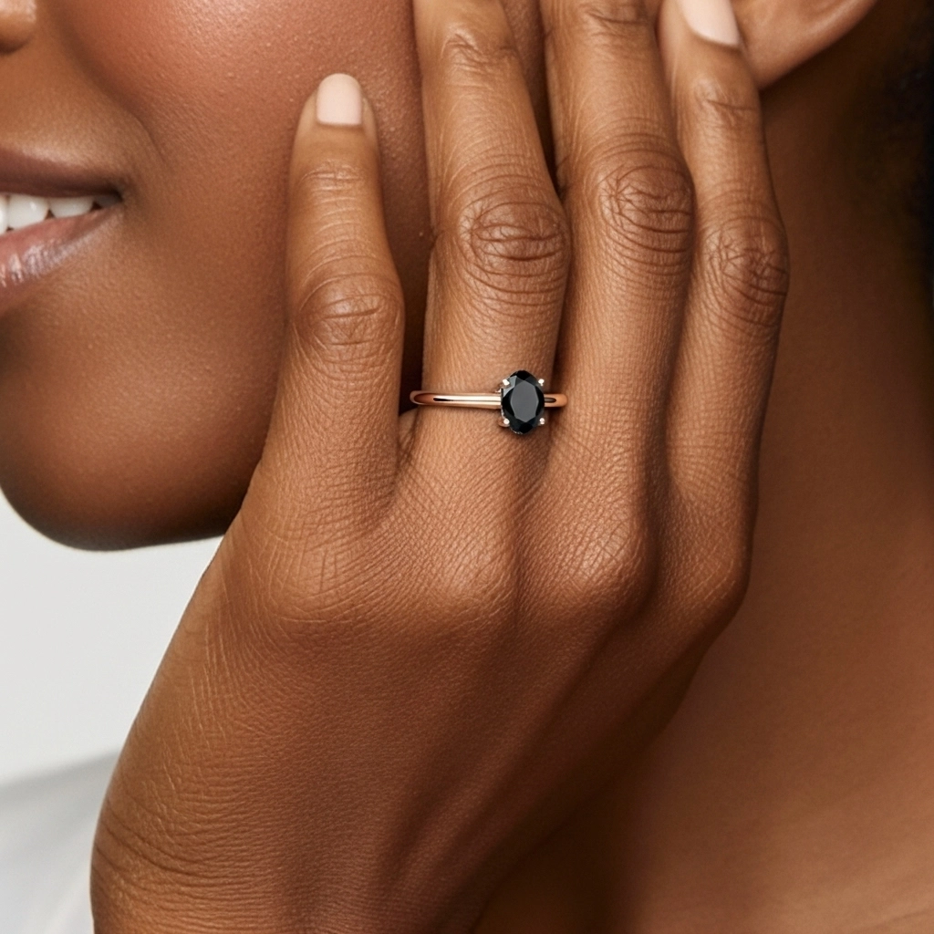 1.00ct Cubic Zirconia Engagement Ring 925 Sterling Silver