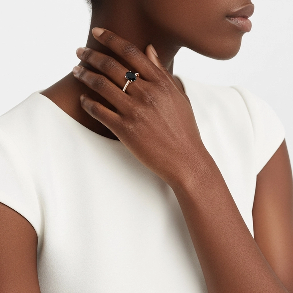 1.00ct Cubic Zirconia Engagement Ring 925 Sterling Silver