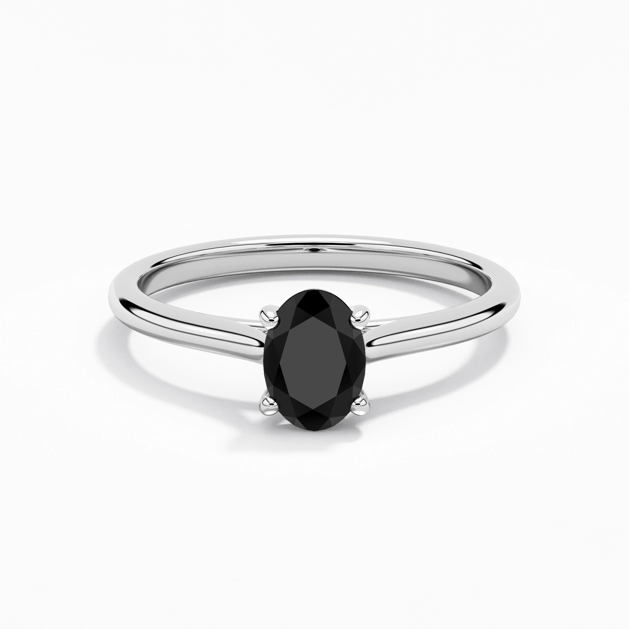 1.00ct Cubic Zirconia Engagement Ring 925 Sterling Silver