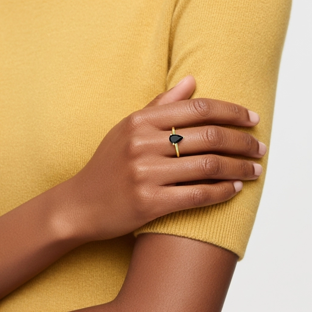 1.00ct Circonio cúbico Anillo de Compromiso Plata esterlina 925