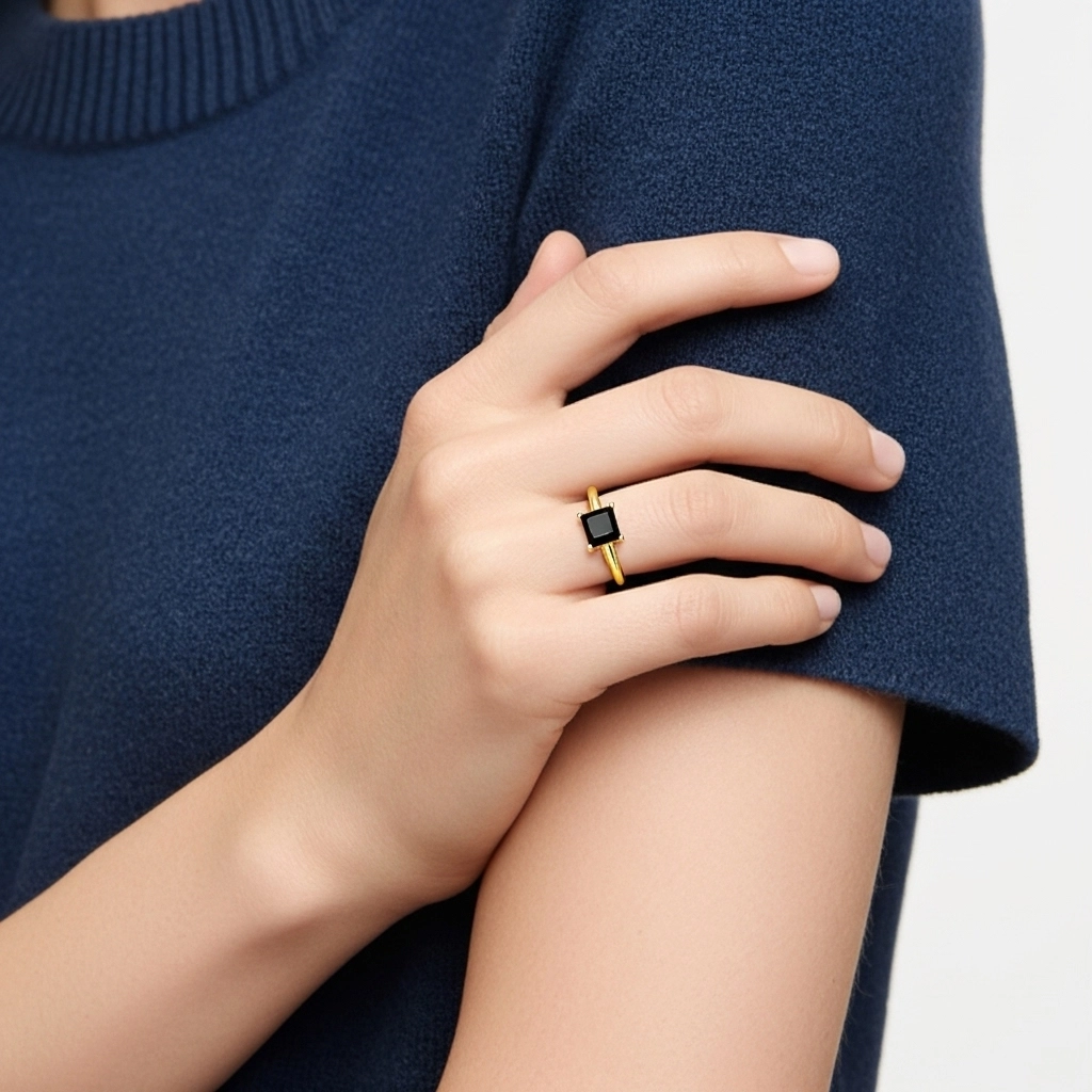 1.00ct Circonio cúbico Anillo de Compromiso Plata esterlina 925