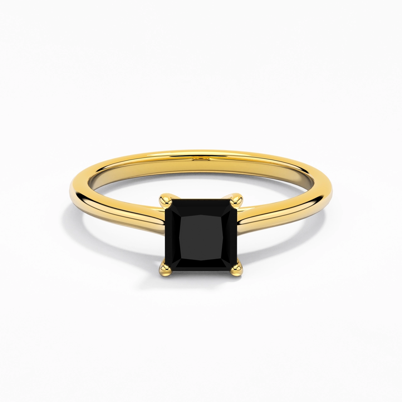 1.00ct Zircon cubique Bague de fiançailles Argent sterling 925