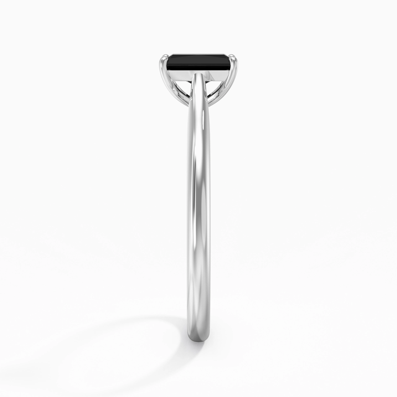0.80ct Zircon cubique Bague de fiançailles Argent sterling 925